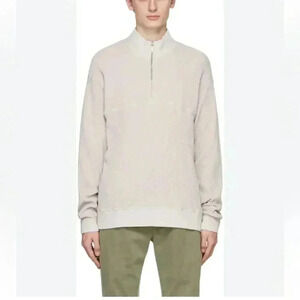 NWT Cotton Citizen Cooper Thermal Half Zip Vintage White Stone size Small